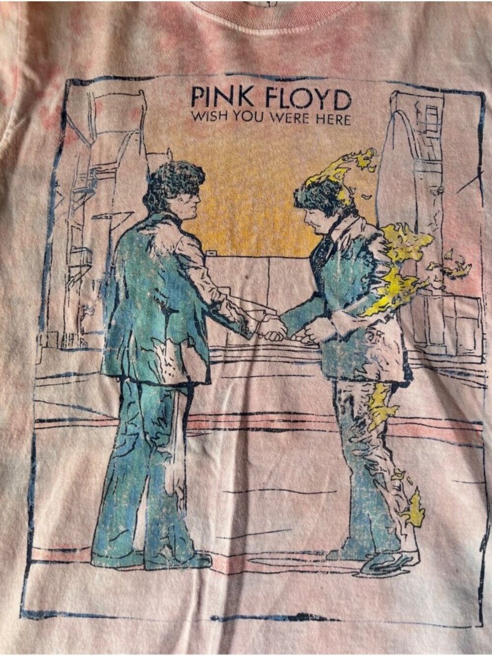 Graphic T-Shirts: Krusty Burger & Pink Floyd Wish You Were Here Size S Lot of 2 - Picture 9 of 11